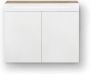 Sanisupply Spiegelkast Vigo | 80x70 cm | 2 Deuren | Directe LED verlichting | Eiken - Thumbnail 1