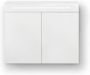 Sanisupply Spiegelkast Vigo | 80x70 cm | 2 Deuren | Directe LED verlichting | Wit - Thumbnail 1