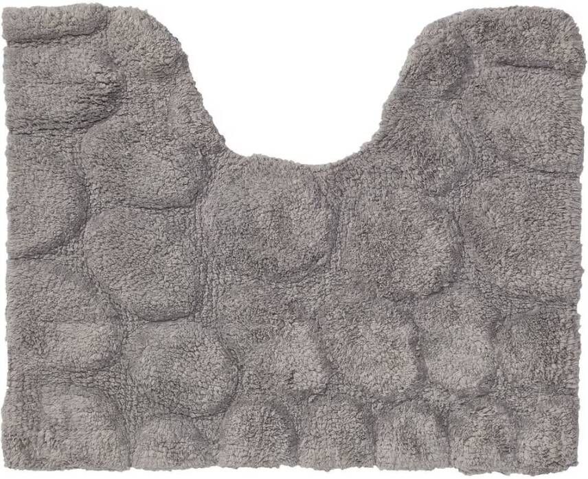 Sealskin Toiletmat Pebbles | 50x60 cm | Katoen | Grijs