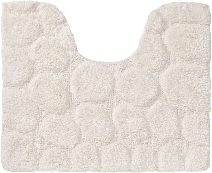 Sealskin Toiletmat Pebbles | 50x60 cm | Katoen | Ivoor