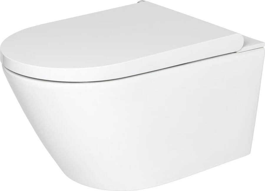 RapoWash Basic bidet toilet met zitting zonder spoelrand inclusief Geberit Sigma UP320 inbouwreservoir - Foto 3