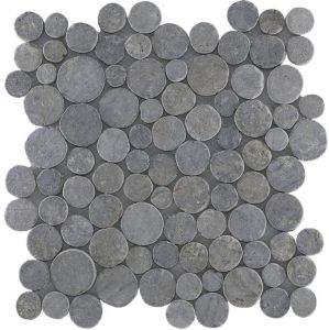 Stabigo Coin Light Grey mozaiek 30x30 cm grijs mat