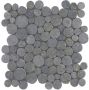 Stabigo Coin Light Grey mozaiek 30x30 cm grijs mat - Thumbnail 1