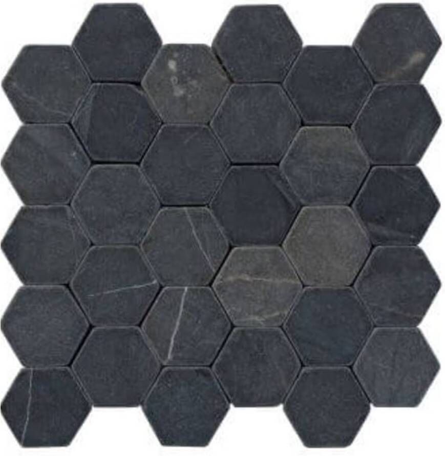 Stabigo Hexagon Wandtegel | 30x30 cm |Grijs