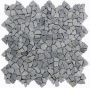 Stabigo Micro Light Grey mozaiek 30x30 cm grijs mat - Thumbnail 1