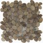 Stabigo Oval Light Brown mozaiek 30x30 cm bruin mat - Thumbnail 1