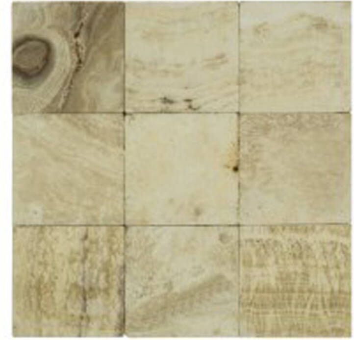 Stabigo Parquet 10x10 Onyx Tumble mozaiek 30x30 cm wit mat