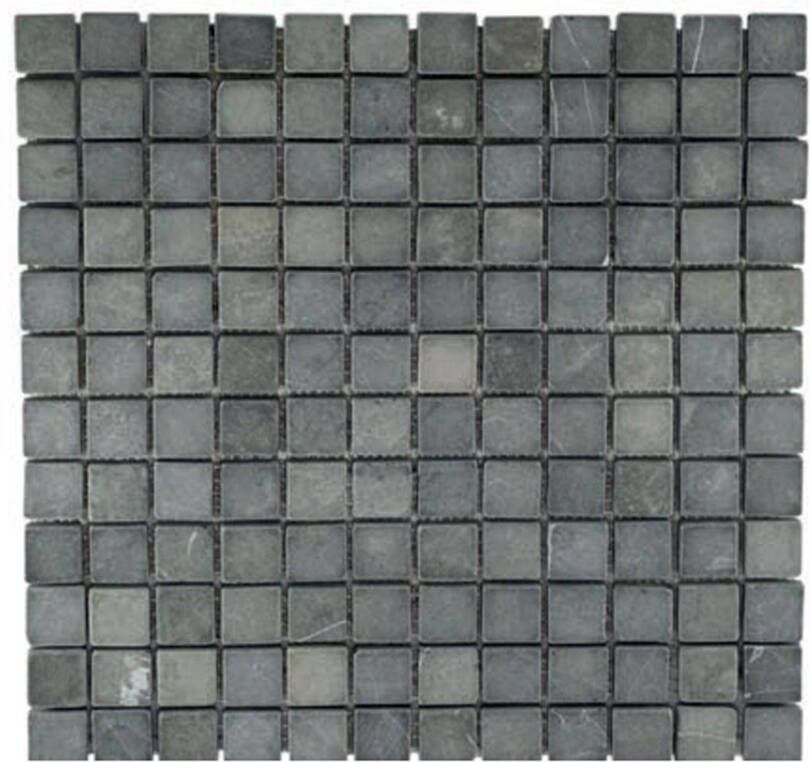 Stabigo Parquet 2.4x2.4 Grey Tumble mozaiek 30x30 cm grijs mat