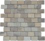 Stabigo Parquet 3.2x4.8 Onyx Tumble mozaiek 30x30 cm wit mat - Thumbnail 1