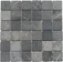 Stabigo Parquet 5x5 Gray Tumble mozaiek 30x30 cm grijs mat - Thumbnail 1