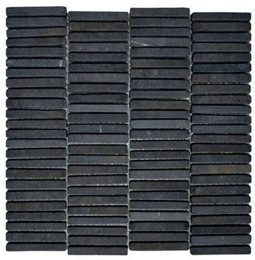 Stabigo Parquet V 1x7.3 Grey mozaiek 30x30 cm grijs mat