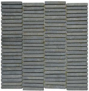 Stabigo Parquet V 1x7.3 Light Grey mozaiek 30x30 cm grijs mat