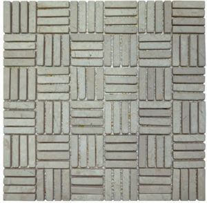 Stabigo Parquet VH 1x4.8 Cream mozaiek 30x30 cm creme mat