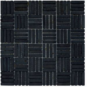 Stabigo Parquet VH 1x4.8 Grey mozaiek 30x30 cm grijs mat