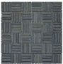 Stabigo Parquet VH 1x4.8 Light Grey mozaiek 30x30 cm grijs mat - Thumbnail 1