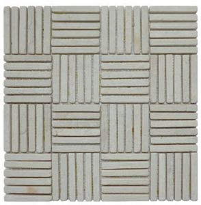 Stabigo Parquet VH 1x7.3 Cream mozaiek 30x30 cm creme mat