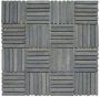 Stabigo Parquet VH 1x7.3 Light Grey mozaiek 30x30 cm grijs mat - Thumbnail 1