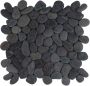 Stabigo Pebble Regular Swarthy Black mozaiek 30x30 cm multicolor mat - Thumbnail 1