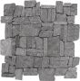 Stabigo Random Light Grey mozaiek 30x30 cm grijs mat - Thumbnail 1