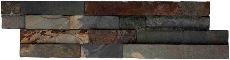 Stabigo Stone Panel Wandtegel | 15.5x50 cm | Slate |Grijs