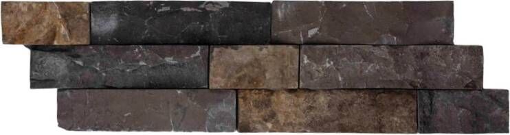 Stabigo Stone Panel Wandtegel | 15.5x50 cm | Slate |Zwart