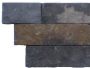 Stabigo Wall Cladding 01 Grey Brown steenstrips 15x50 cm grijs mat - Thumbnail 1