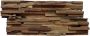 Stabigo Wood panels Wandtegel | 20x50 cm | Teak hout | Mat Bruin - Thumbnail 1