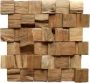 Stabigo Wood panels 09 5x5 houtpaneel 30x30 cm bruin mat - Thumbnail 1