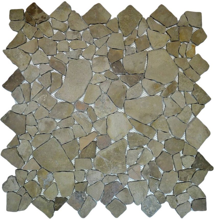 Stabigo XL Brown Cappucino mozaiek 50x50 cm bruin mat