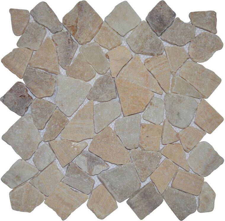 Stabigo Y Cristal Onyx mozaiek 30x30 cm wit mat