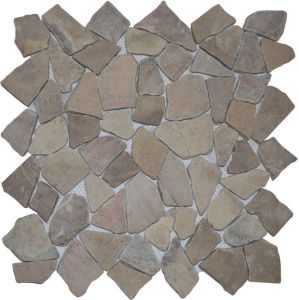 Stabigo Y Light Brown mozaiek 30x30 cm bruin mat