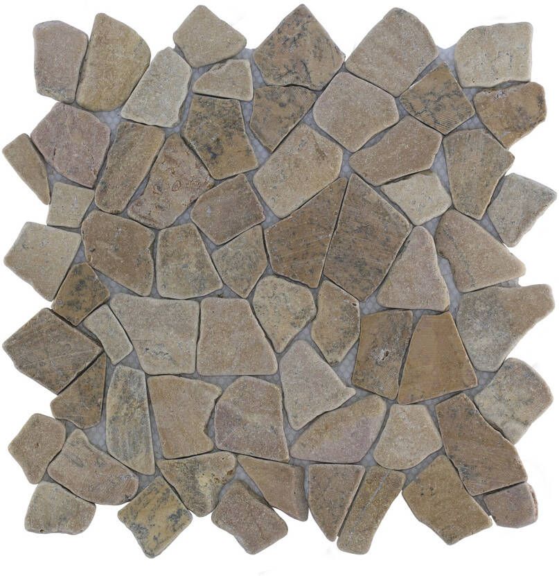 Stabigo Y Yucatan Brown mozaiek 30x30 cm bruin mat
