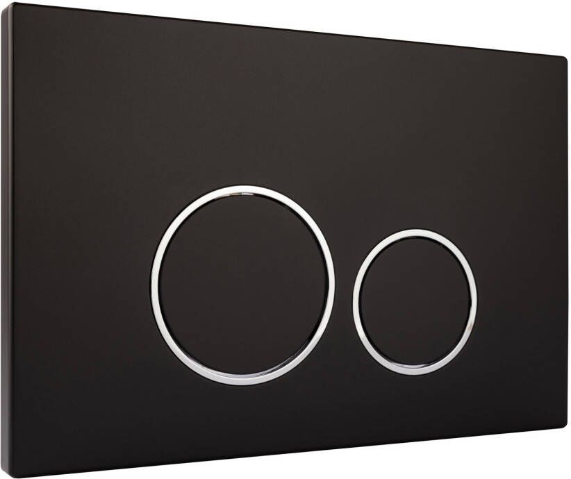 StarBlueDisc Doppio 30 bedieningsplaat zwart mat met verchroomde designringen