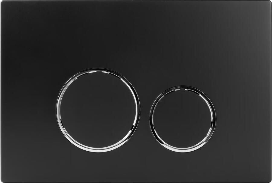 StarBlueDisc Doppio 30 bedieningsplaat zwart mat met verchroomde designringen - Foto 3