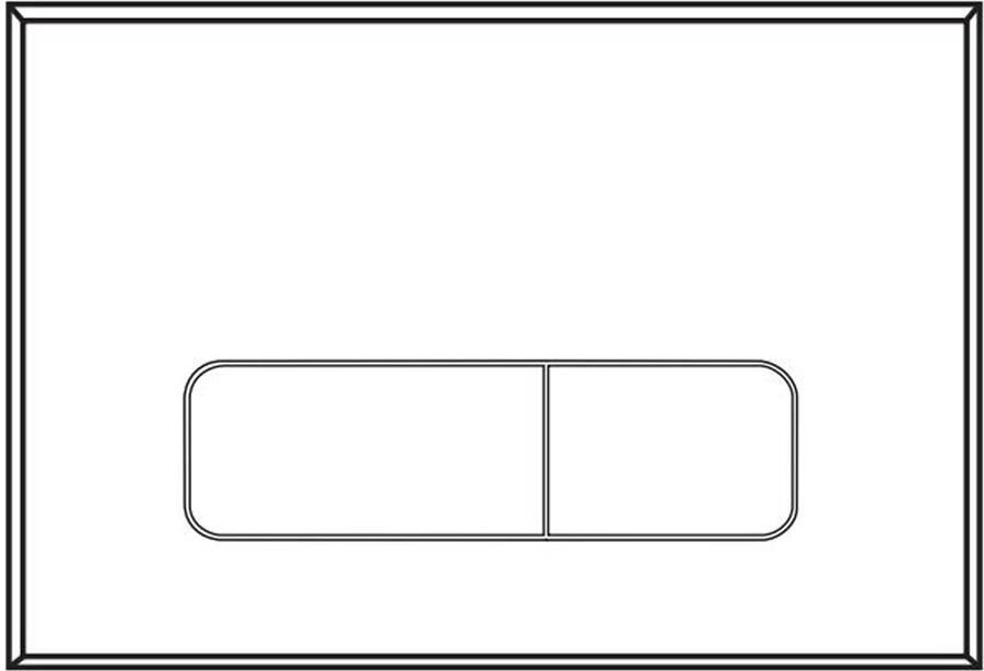 StarBlueDisc Fredo 35 bedieningsplaat 2 toets spoeling zwart mat - Foto 2