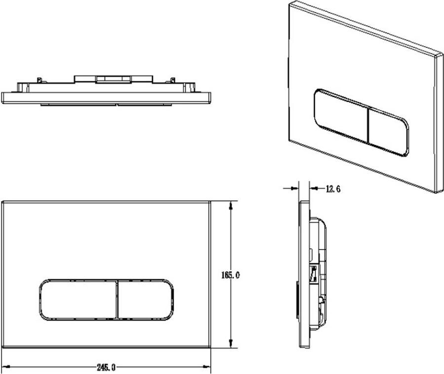 StarBlueDisc Mocha 25 bedieningsplaat chroom mat