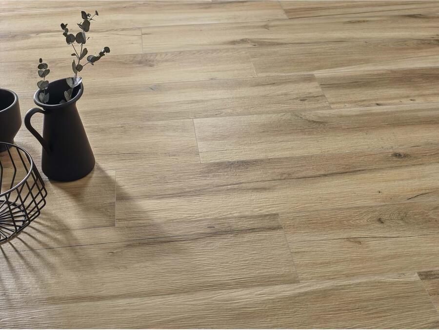 STN Cerámica Blaze Vloer- en wandtegel | 22.7x119.8 cm | Gerectificeerd | Houtlook | Mat Bruin