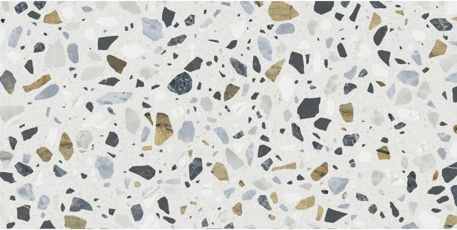 STN Cerámica Crisp XL Vloer- en wandtegel | 59.5x119 cm | Gerectificeerd | Terrazzo | Mat Wit