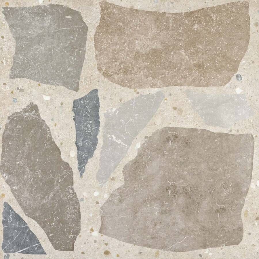 STN Cerámica Glamstone Vloer- en wandtegel | 75x75 cm | Gerectificeerd | Natuursteenlook | Mat Beige