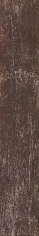 Tagina Rivamanchina Terra vloertegel hout look 20x120 cm eiken donker mat