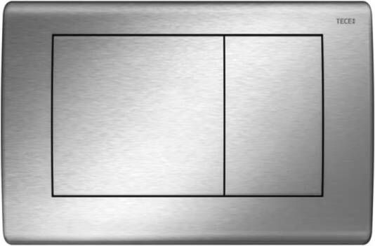 Tece Bedienpaneel Planus | Dualflush | Voor inbouwreservoir | 2 knops | RVS | Geborsteld rvs