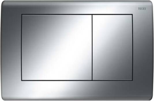 Tece Bedienpaneel Planus | Dualflush | Voor inbouwreservoir | 2 knops | RVS | Glanzend chroom