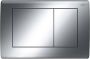 Tece Bedienpaneel Planus | Dualflush | Voor inbouwreservoir | 2 knops | RVS | Glanzend chroom - Thumbnail 1