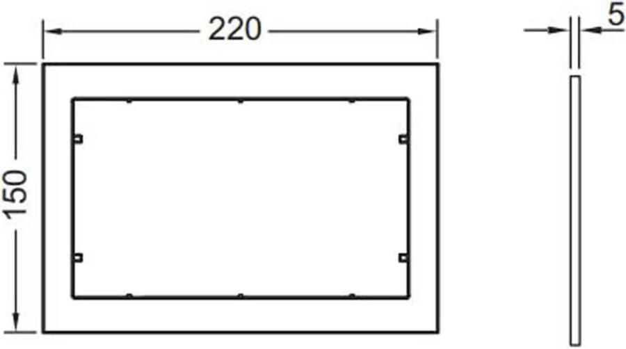 Tece | Afstandhouder | Tussenframe | Wit