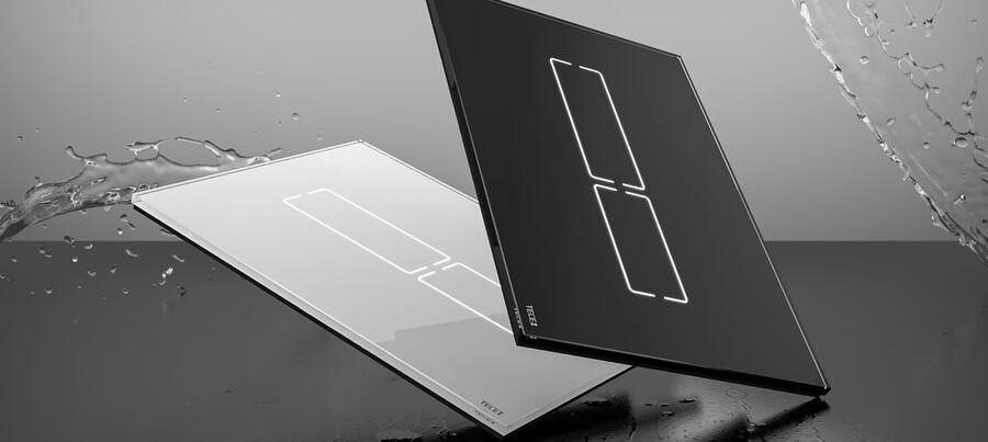 Tece Bedieningsplaat Lux | Touch free | Met elektronische spoeler | Glas | Wit - Foto 3