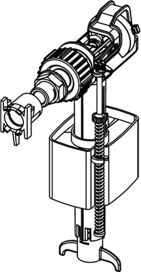 Tece Vulventiel F10 universeel 3 8" Grijs