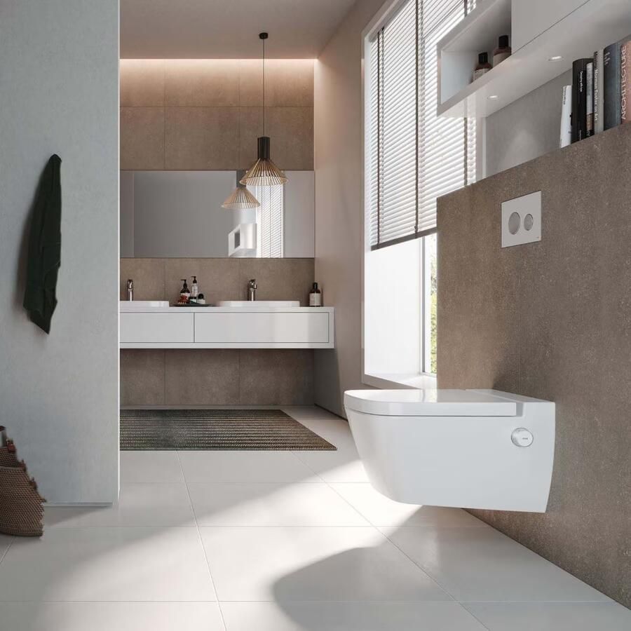 Tece Wandcloset One 54 cm Zonder spoelrand Wandhangend Excl.Toiletzitting Keramiek Wit