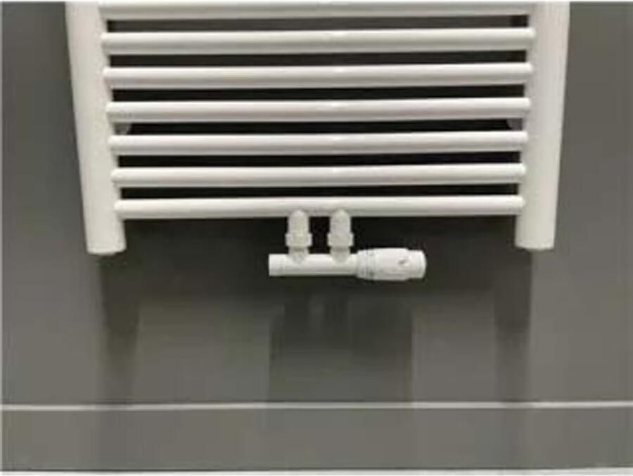 Thermrad | H-blok set haaks | Incl. thermostaatknop | Wit - Foto 2