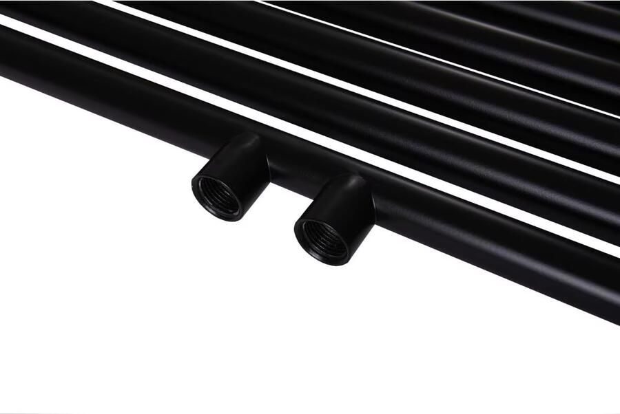 Thermrad Handdoekradiator Tone | 150x55 cm | CV radiator | Onder | 721 Watt | Mat zwart