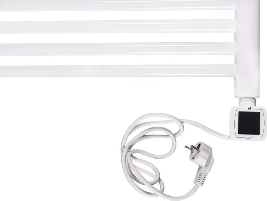 Thermrad Handdoekradiator Tone-e | 120x55 cm | Elektrisch | 600 Watt | Wit - Foto 3